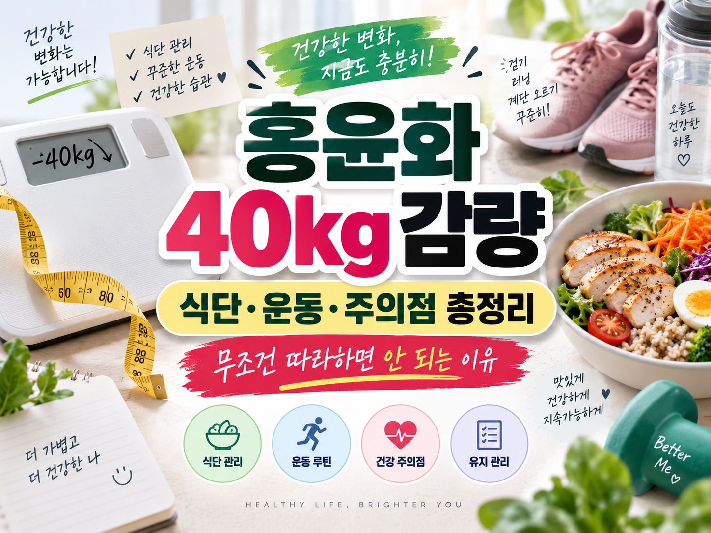 홍윤화 40kg 다이어트 비결｜식단·운동 루틴과 요요·건강 이상까지 정리